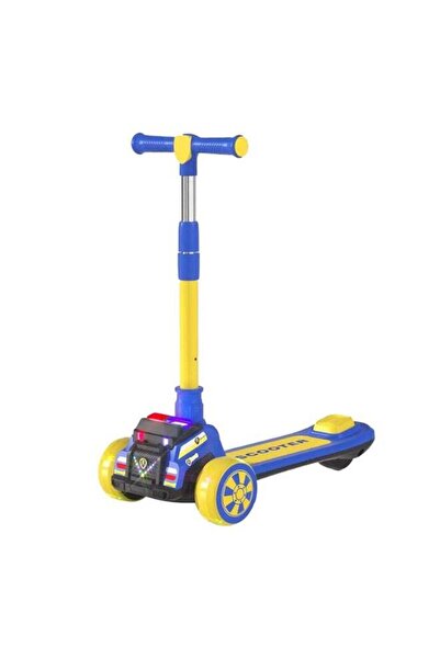 dehkah Foldable 3-Wheel Kids Kick Scooter with LED Flashing Wheels & Adjustable Handlebar