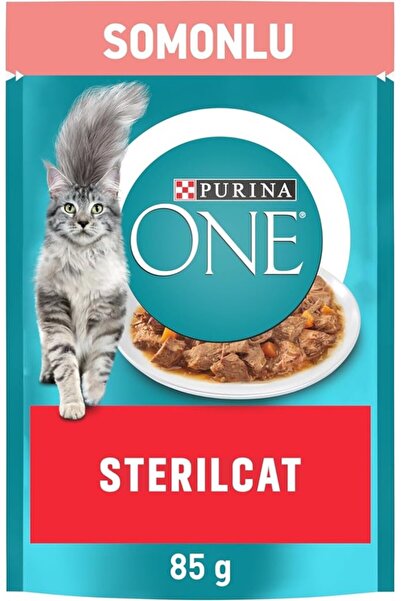 Purina One Somonlu Kısırlaştırılmış Kediler İçin Yaş Kedi Maması 85 Gram, 26 ...