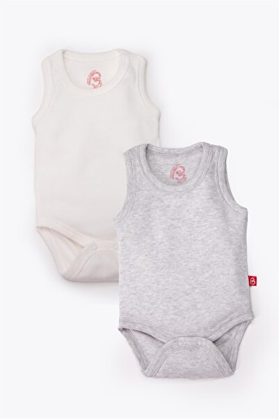 Bebetto قميص رياضي قطعتين (أيضاً متوفر بنسيج إنترلوك 40/1) رمادي مخلوط