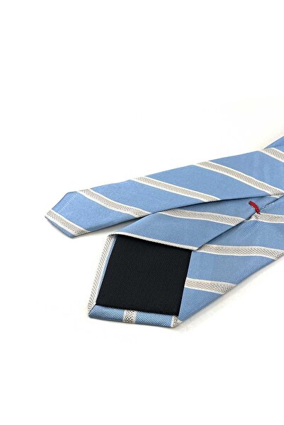 Kravatkolik Cravată din mătase italiană albastră în stil Marteto İK2111