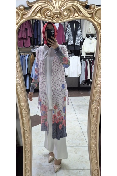 Mintaş سترة تريكو منقوشة