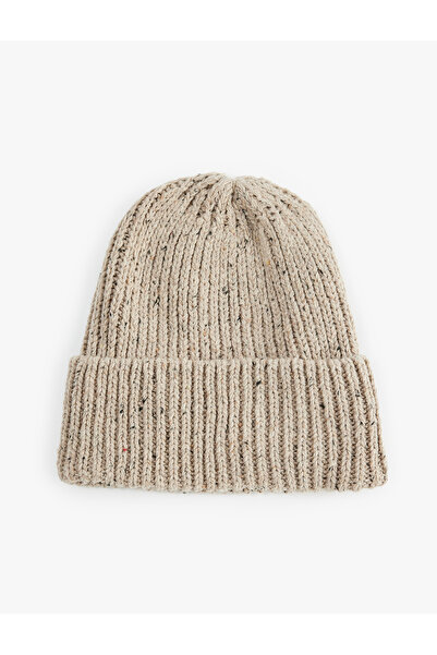 Koton Knitted Beanie with Layered Design