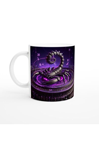 Wisdom Rain كوب قهوة مطبوع عليه برج العقرب - آلية علم التنجيم لعجلات الزمن Vs4