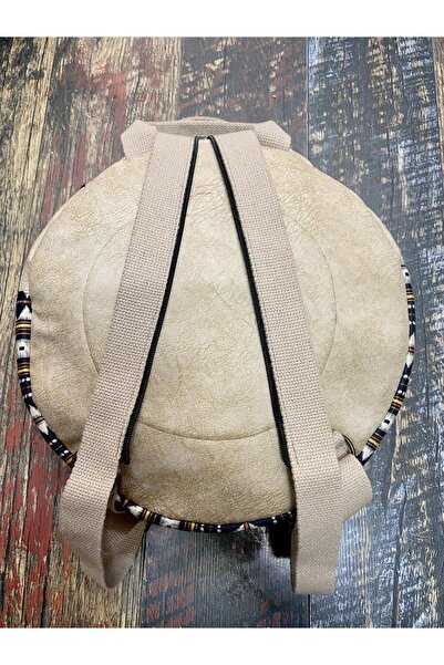 street&bagdnz Fargin Ethnic Authentic Bohemian Round Embroidered Backpack Daily Travel Waterproof Backpack