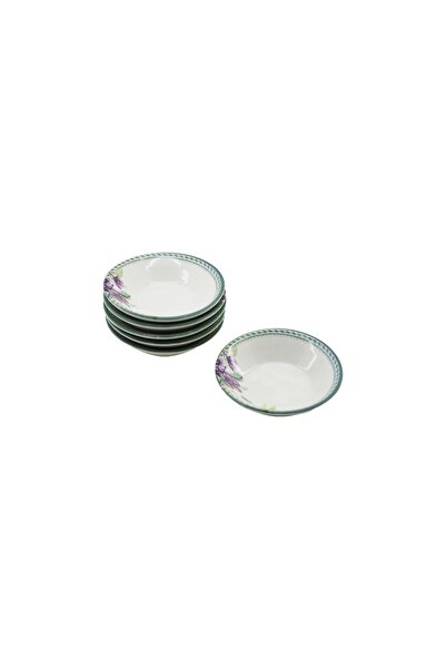 Marsilyan 6 Pcs Porcelain Patterned Tea Plate (4940)
