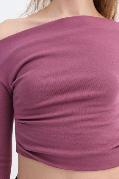 Addax Boat Neck Modal Blouse B18534