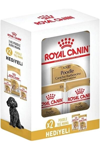 Royal Canin Poodle Yetişkin Köpek Maması 3 Kg 2 Adet Yaş Mama Hediyeli