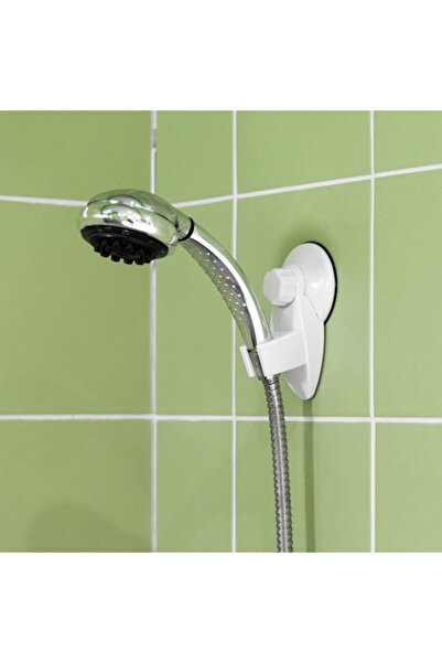 AVA Showerhead Holder with Suction Cup, White, 8.3 cm, max 2 kg