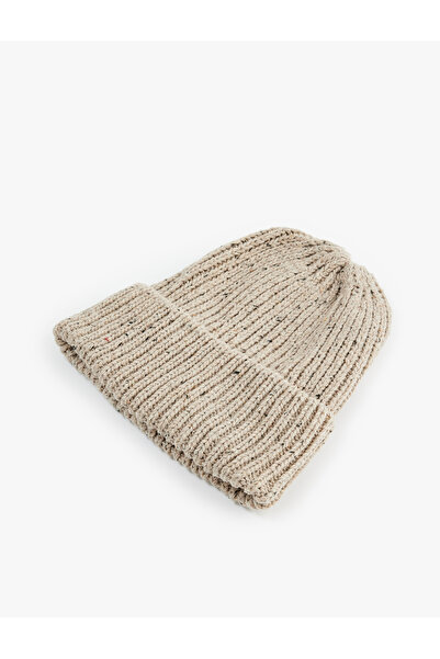 Koton Knitted Beanie with Layered Design