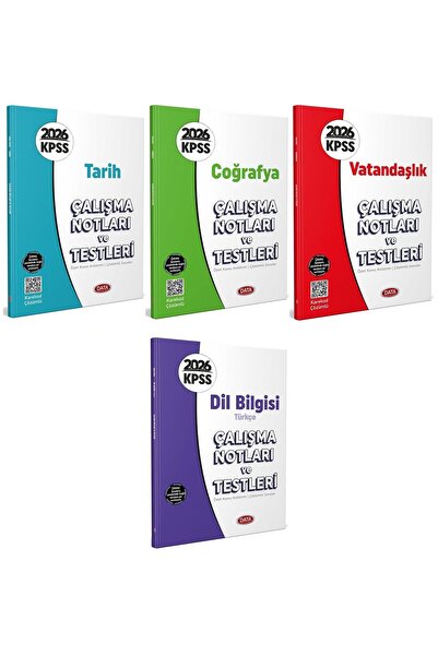 Data Yayınları Data 2026 KPSS Tarih + Coğrafya + Vatandaşlık + Dil Bilgisi Tü...