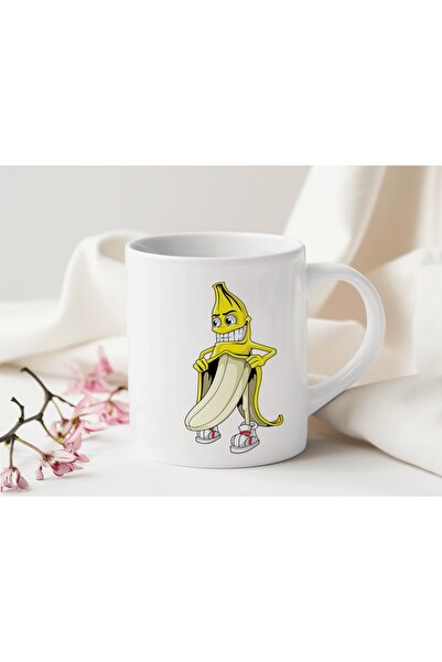 Beramussa كوب بشخصية الموز المضحكة - تصميم كرتوني ممتع - هدية للأصدقاء