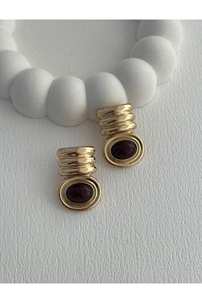 mos&more by mosev Brand Model, Steel Brown Earrings