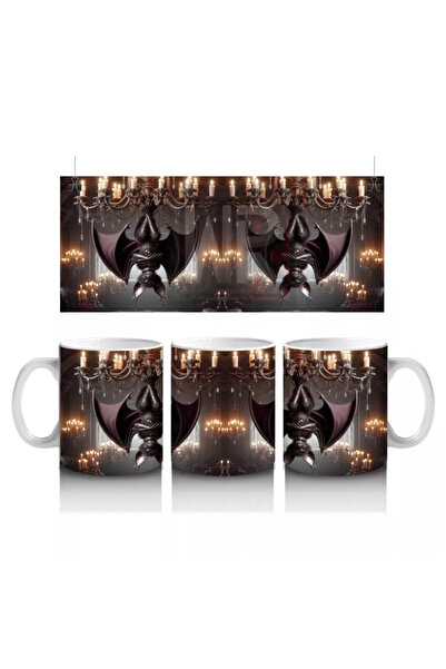 Wisdom Rain هالوين لطيف مع الحيوانات ذات الأزياء والقرع مطبوع كوب