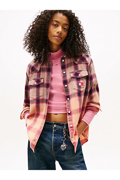 Tommy Hilfiger Kadın Çok Renkli L/S Gömlek