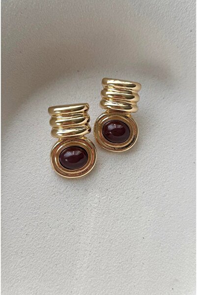 mos&more by mosev Brand Model, Steel Brown Earrings