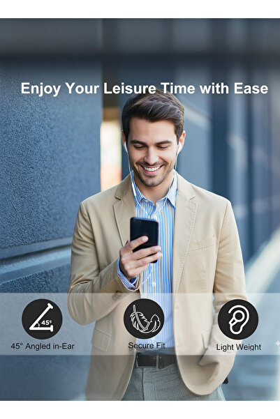 Generic Wired Lightning Earphones for iPhone – High-Quality Sound with Mic & Controls