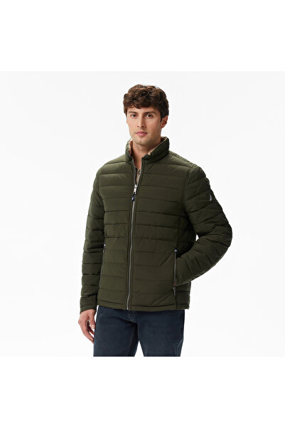 Nautica Erkek Yeşil Regular Fit Çift Taraflı Mont