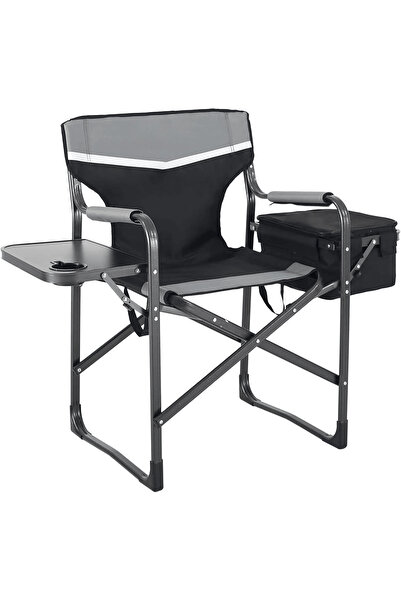 BUNCA 🪑كرسي قابل للطي مع طاولة جانبية وحقيبة تبريد للرحلات والتخييم يتحمل 18...