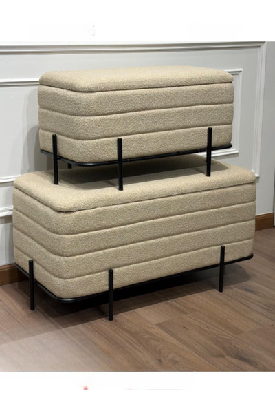 BEC39 Modern 2-piece storage box set - Smart seat and space in multiple colors