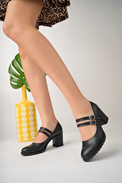 İrem Ayakkabı Wedge Heel Double Tape Pointed Mold Shoes