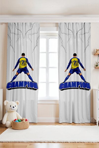 EVPANYA ستارة خلفية لغرفة الأطفال بنمط لاعب كرة القدم الأبطال (سعر لشريحة واحدة)