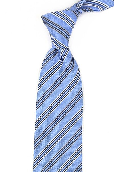 Kravatkolik Μπλε ιταλική μεταξωτή γραβάτα Canaglia Style IK2117