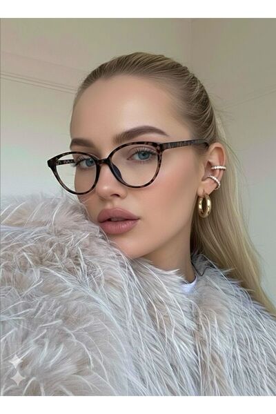 Goldmine Women's Agatha Blueblock Blue Light Protective Screen Glasses Leopard