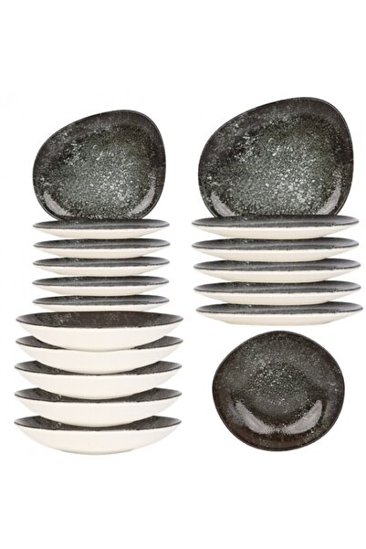 Bonna Cosmos Black 18-piece dinner service set