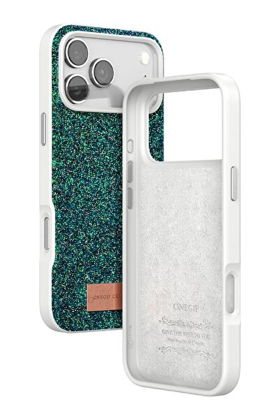 OEM Apple iPhone 17 Pro Bright Silvery Cover - Dark Green-(5796) - Tygo1343-6482