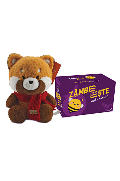 SMART TabbyBoo Red Panda Plush Toy Set 24 cm with GoBeeBox Gift Box