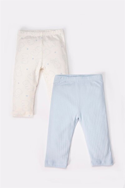 Bebetto Interlock Tights 2-Pack (Cute Bear) Blue