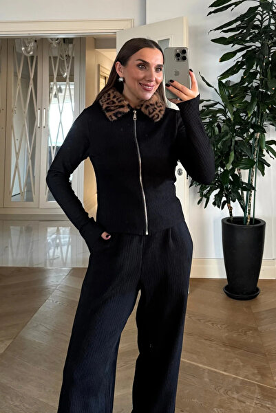 mrc Leopard Print Fur Cardigan