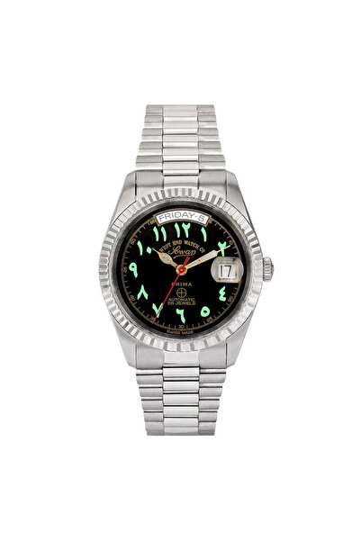 West End Watch Co West End Women's Silver Tone Case Black Dial Automatic Watch