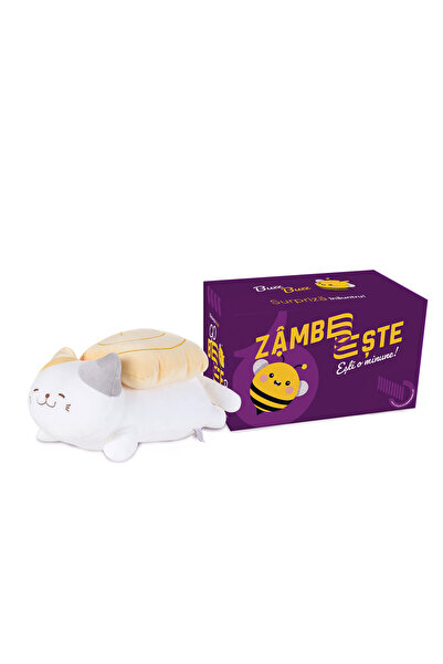 SMART TabbyBoo Sushi Cat Tamagoyaki Plush Toy Set 35 cm with GoBeeBox Gift Box