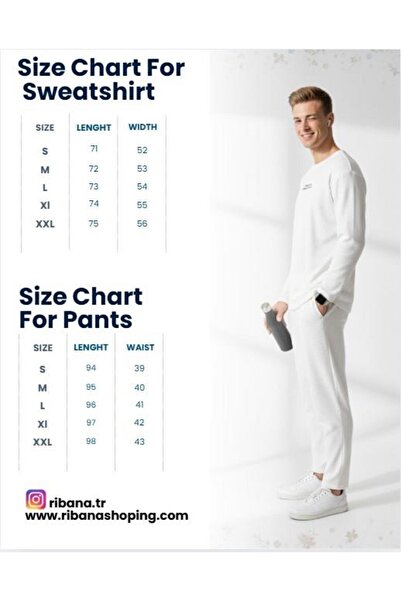 ribana Unisex Crew Neck Embossed Printed Inside Cotton Pocketed Top and Bottom Set