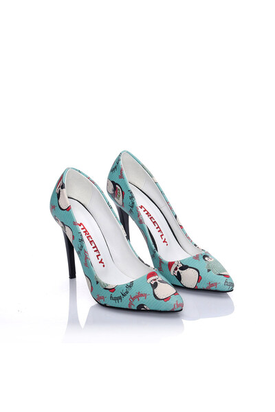 Streetfly Christmas Themed Women's Classic Heeled Shoes