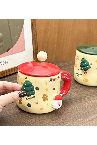 Gift Moda Magnetic Ceramic Mug with Christmas Figure