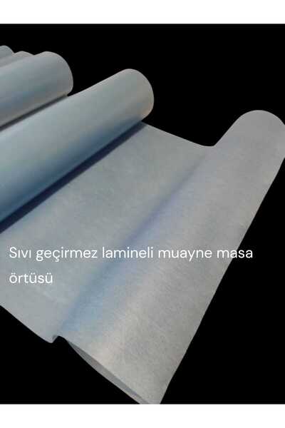 Akaworld مفرش طاولة طبي مقاوم للسوائل 50 سم × 40 متر باللون الأزرق الطبي