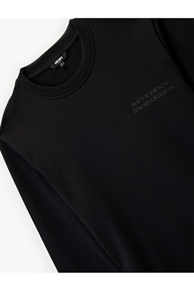 Koton Hanorac cu mânecă lungă din bumbac cu decolteu rotund