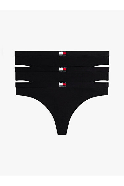 Tommy Hilfiger Kadın Siyah Tanga 3'lü