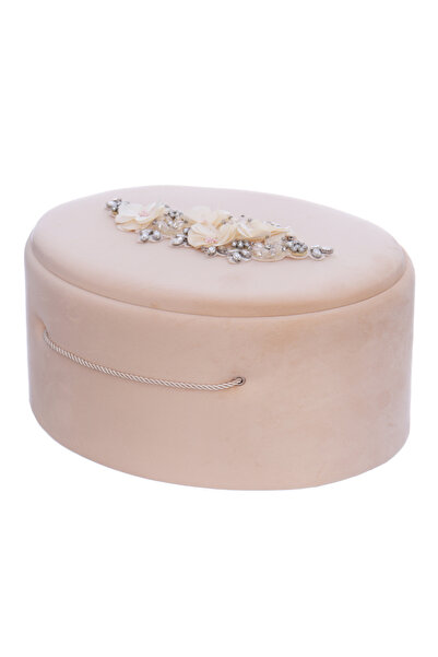 Recostore Oval sponge box for transporting suitcases, cream, 42x23 cm, REC3333