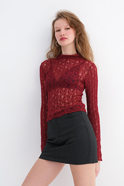 Addax Lace Transparent Blouse B17693