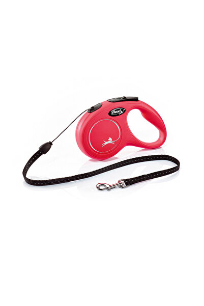 Flexi New Classic Automatic Red Retractable Dog Leash Medium 8 Meters