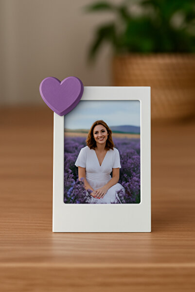 Root Made Heart Detailed Mini Instax Photo Frame Desktop Minimalist Decorative Vesical Frame