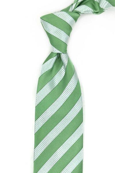 Kravatkolik Πράσινη ιταλική μεταξωτή γραβάτα σε στυλ Oristano IΚ2033