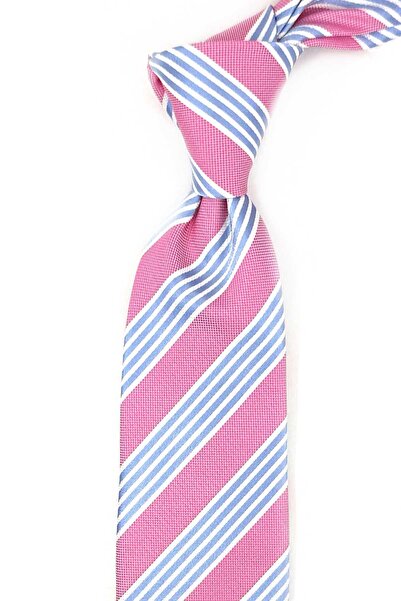 Kravatkolik Ροζ ιταλική μεταξωτή γραβάτα Pinzelli Style IΚ2110