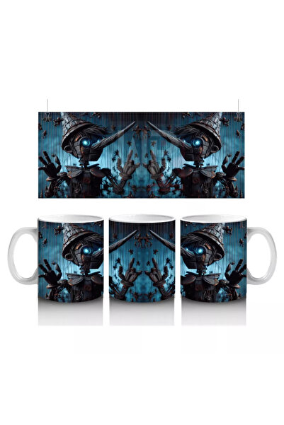 Wisdom Rain Halloween Printed Mug with Massive Shadow Hands and Magic under the Moonlight Theme
