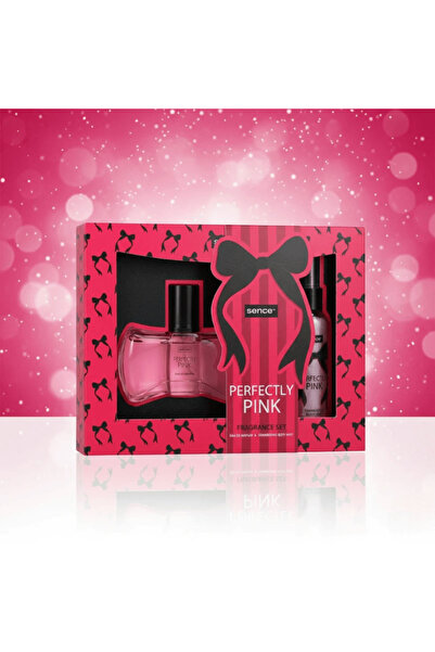 SENCE Set cadou Perfectly Pink – Apă de parfum și spray de corp strălucitor