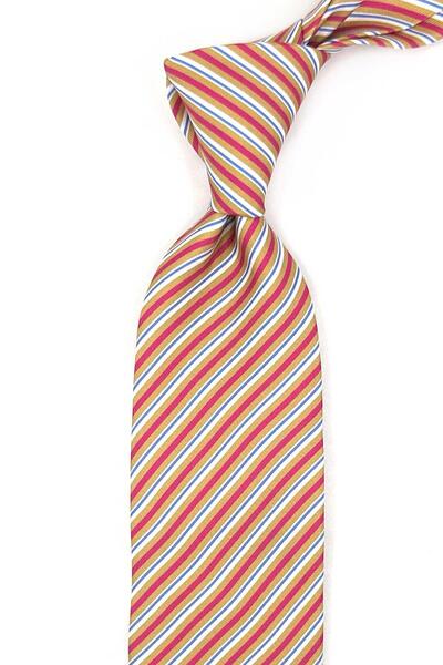 Kravatkolik Lollove Style Red Italian Silk Tie Ik2054