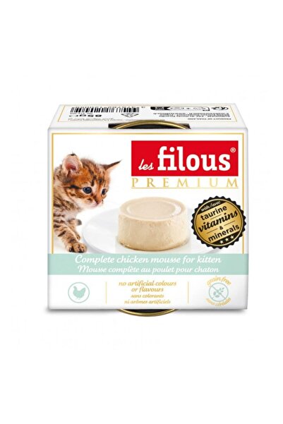Les Filous Complete Chicken Mousse For Kitten 85G